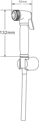 Гигиеническая лейка STWORKI Хальмстад XAL-10cr 549630 Гигиеническая лейка STWORKI Хальмстад XAL-10cr 549630