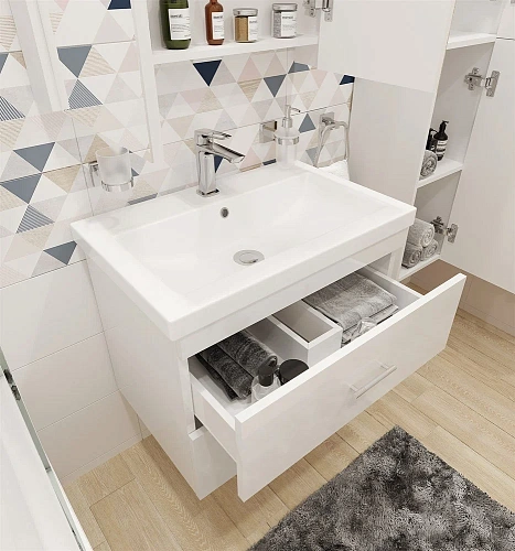 Комплект мебели DIWO Ростов 70 белая, в современном стиле, с рисунком (гарнитур, комплект) 461335 Комплект мебели DIWO Ростов 70 белая, в современном стиле, с рисунком (гарнитур, комплект) 461335