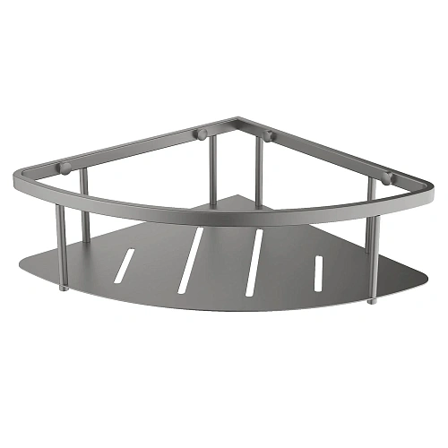 Полка Aquatek AQ4926BGM черный хром шлифованный Полка Aquatek AQ4926BGM черный хром шлифованный