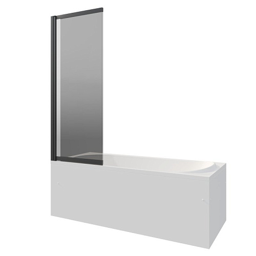 Шторка на ванну BERGES RIVER S Slider Black 980 тонированное стекло 065018 Шторка на ванну BERGES RIVER S Slider Black 980 тонированное стекло 065018
