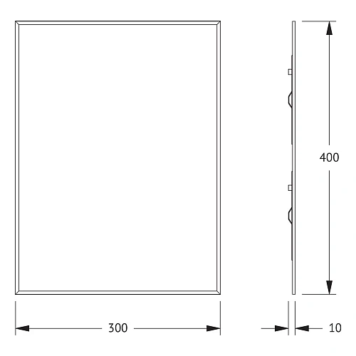 Зеркало Evoform Standard BY 0202 30х40 см с фацетом Зеркало Evoform Standard BY 0202 30х40 см с фацетом