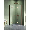 Душевой уголок NEW TRENDY NEW SOLEO COPPER BRUSHED 80x80x195 K-2080 (брашированная медь)