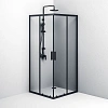 Душевой уголок AM.PM Gem S W93G-403-090BT S Slide 90x90 стекло прозрачное, профиль черный матовый Душевой уголок AM.PM Gem S W93G-403-090BT S Slide 90x90 стекло прозрачное, профиль черный матовый