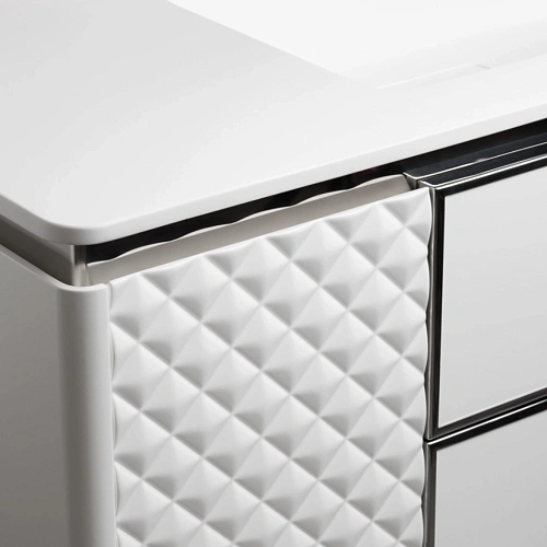 Тумба под раковину Armadi Art ROMBO 120 777-120-WG белый матовый/золото Тумба под раковину Armadi Art ROMBO 120 777-120-WG белый матовый/золото