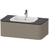 Картинка анонса товара «тумба под раковину duravit happy d.2 plus hp495109292 подвесная 100 см серый камень»