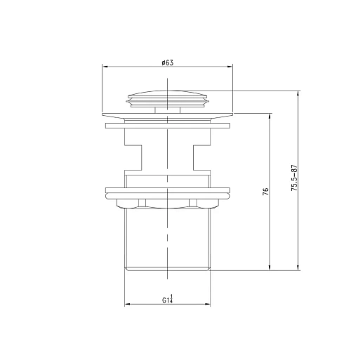 Донный клапан IDDIS Optima Home, хром (001SB01i88) Донный клапан IDDIS Optima Home, хром (001SB01i88)