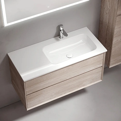 Тумба под раковину Sancos Marmi 2.0 MR2.0100REG правая, 995х445х520, дуб галифакс натуральный, подвесная Тумба под раковину Sancos Marmi 2.0 MR2.0100REG правая, 995х445х520, дуб галифакс натуральный, подвесная