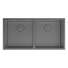 Кухонная мойка Lemark PRORAN 900 с двумя чашами из нержавеющей стали, графит 9936139 Кухонная мойка Lemark PRORAN 900 с двумя чашами из нержавеющей стали, графит 9936139