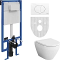 Комплект Унитаз подвесной AM.PM Spirit V2.0 FlashClean с микролифтом + Система инсталляции для унита 555622 Комплект Унитаз подвесной AM.PM Spirit V2.0 FlashClean с микролифтом + Система инсталляции для унита 555622