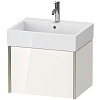 Картинка анонса товара «тумба под раковину duravit xviu xv42340b122 подвесная 58 см белая/шампань»