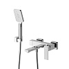 Картинка анонса товара «смеситель для ванны cezares slider-vd-01 с ручным душем, шлангом и держателем, хром»