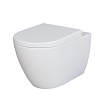 Картинка анонса товара «унитаз подвесной queen 113t20101r (570x360x400) белый матовый безободковый с толстой крышкой 113t20101r-112t20101»