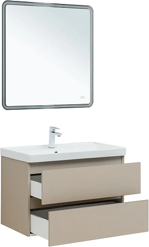 Тумба под раковину Aquanet Вега 2.0 80 бежевый 00337943 подвесная Тумба под раковину Aquanet Вега 2.0 80 бежевый 00337943 подвесная