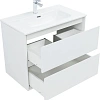 Тумба под раковину Aquanet Милан 80 белый глянец 00336369 подвесная Тумба под раковину Aquanet Милан 80 белый глянец 00336369 подвесная