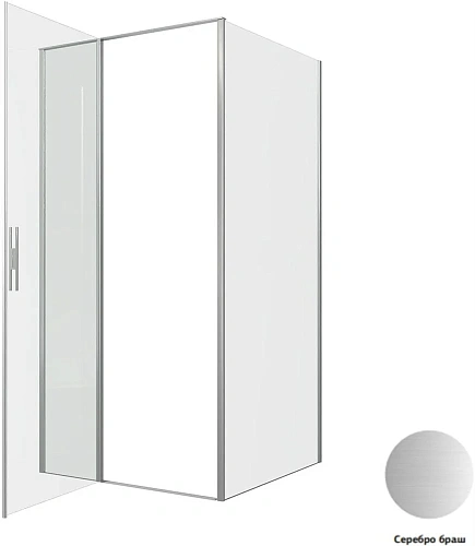 Душевой уголок Allen Brau Priority 100x100 3.31029.BA + 3.31047.BA серебро браш Душевой уголок Allen Brau Priority 100x100 3.31029.BA + 3.31047.BA серебро браш
