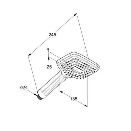 Душевая лейка Kludi FRESHLINE 6450005-00WR9 хром Душевая лейка Kludi FRESHLINE 6450005-00WR9 хром