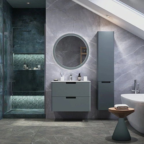 Шкаф-пенал PRATO Прато п6к-35 Грэй правый МАТ 240 04-00035-00 02 ГР темно-серый матовый Шкаф-пенал PRATO Прато п6к-35 Грэй правый МАТ 240 04-00035-00 02 ГР темно-серый матовый