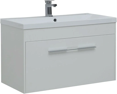 Тумба под раковину Aquanet Августа 100 белый глянец 00274142 Тумба под раковину Aquanet Августа 100 белый глянец 00274142