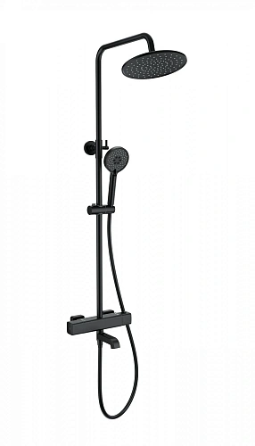 Душевая система Wonzon & Woghand с термостатом, черный матовый (WW-A3007-T1-MB) Душевая система Wonzon & Woghand с термостатом, черный матовый (WW-A3007-T1-MB)