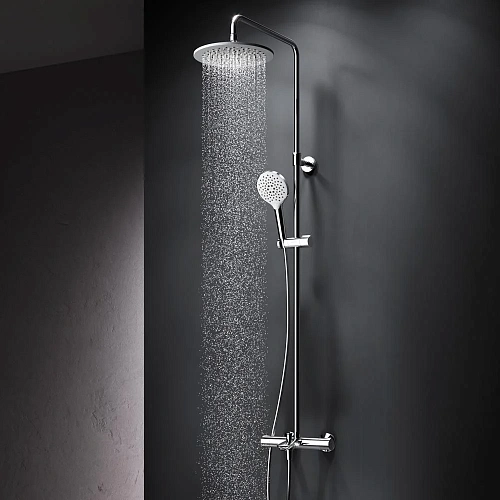 Душевая система AM.PM Like F0780564 с термостатом, верхний душ d 250 мм Душевая система AM.PM Like F0780564 с термостатом, верхний душ d 250 мм