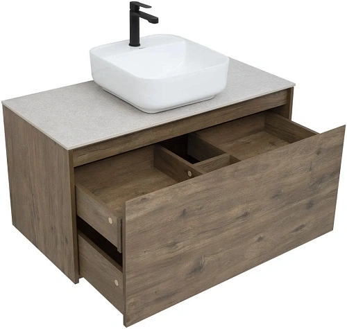 Тумба под раковину Aquanet Nova Lite 100 дуб рустикальный (1 ящик) 00249520 Тумба под раковину Aquanet Nova Lite 100 дуб рустикальный (1 ящик) 00249520