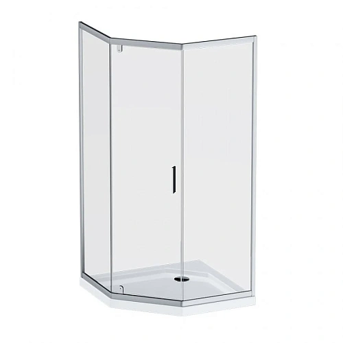 Душевой уголок AM.PM Gem W90G-405-090MT 5-corner Pivot 90x90 стекло прозрачное, профиль хром матовый Душевой уголок AM.PM Gem W90G-405-090MT 5-corner Pivot 90x90 стекло прозрачное, профиль хром матовый