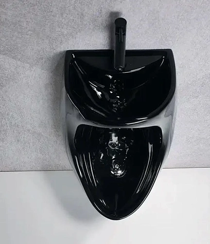 Писсуар CeramaLux X573B-P черный Писсуар CeramaLux X573B-P черный