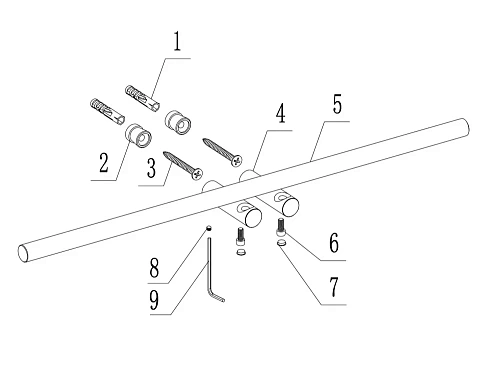 Полотенцедержатель двойной ABBER Osten 316 AA1855BGG оружейная сталь брашированная Полотенцедержатель двойной ABBER Osten 316 AA1855BGG оружейная сталь брашированная