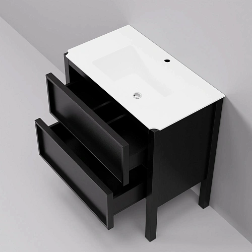 Тумба с раковиной ArtDecco Elisa 80 AES08F78S200 черный дуб Тумба с раковиной ArtDecco Elisa 80 AES08F78S200 черный дуб