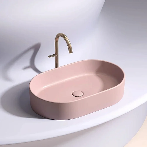 Раковина Ceramica Nova ELEMENT CN6048MP Розовый матовый накладная Раковина Ceramica Nova ELEMENT CN6048MP Розовый матовый накладная