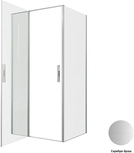 Душевой уголок Allen Brau Priority 100x80 3.31029.BA + 3.31041.BA серебро браш Душевой уголок Allen Brau Priority 100x80 3.31029.BA + 3.31041.BA серебро браш