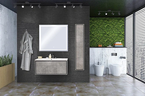 Тумба под раковину Aquaton Уэльс 100 авеллино грей, темный шоколад 1A207901WAC30 Тумба под раковину Aquaton Уэльс 100 авеллино грей, темный шоколад 1A207901WAC30