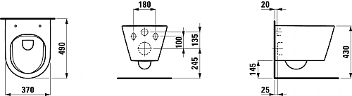 Унитаз подвесной Laufen Kartell by Laufen rimless 8.2033.3.000.000.1 Унитаз подвесной Laufen Kartell by Laufen rimless 8.2033.3.000.000.1