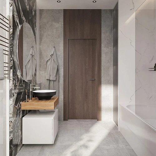 Комплект мебели STWORKI Ольборг 60 столешница дуб французский, без отверстий, с тумбой 60, с раковин 536580 Комплект мебели STWORKI Ольборг 60 столешница дуб французский, без отверстий, с тумбой 60, с раковин 536580