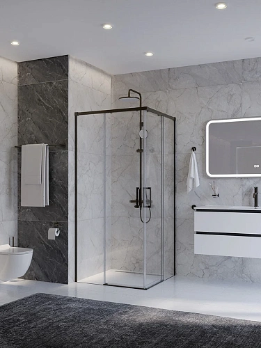 Душевой уголок CEZARES PLANE-A-2-100-C-GM 100x100 см Душевой уголок CEZARES PLANE-A-2-100-C-GM 100x100 см