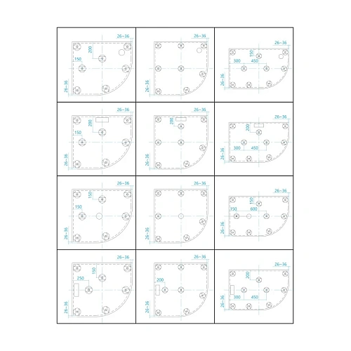 Душевой поддон RGW GWS-41L 900x1000 мм 03150490-01L асимметричный белый Душевой поддон RGW GWS-41L 900x1000 мм 03150490-01L асимметричный белый