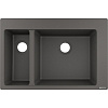 Картинка анонса товара «кухонная мойка hansgrohe s51 s510-f635 180/450 43315290, серый камень встраиваемая»