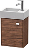 Картинка анонса товара «тумба под раковину duravit brioso br4049l1021 подвесная 36 см орех темный»