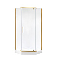 Душевой уголок Niagara Nova NG-6434-08 GOLD (100x100x195) трапеция, дверь распашная, 64340811GOLD Душевой уголок Niagara Nova NG-6434-08 GOLD (100x100x195) трапеция, дверь распашная, 64340811GOLD