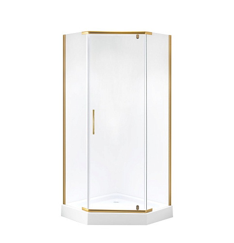 Душевой уголок Niagara Nova NG-6434-08 GOLD (100x100x195) трапеция, дверь распашная, 64340811GOLD Душевой уголок Niagara Nova NG-6434-08 GOLD (100x100x195) трапеция, дверь распашная, 64340811GOLD