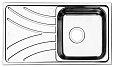 Кухонная мойка IDDIS Arro (ARR78PRi77) из нержавеющей стали Кухонная мойка IDDIS Arro (ARR78PRi77) из нержавеющей стали