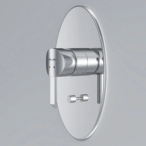 Смеситель для ванны AM.PM Awe F1585000 с душем монтируемый в стену Смеситель для ванны AM.PM Awe F1585000 с душем монтируемый в стену