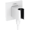 Картинка анонса товара «шланговое подключение hansgrohe fixfit porter e с держателем для душа 26889700, матовый белый»