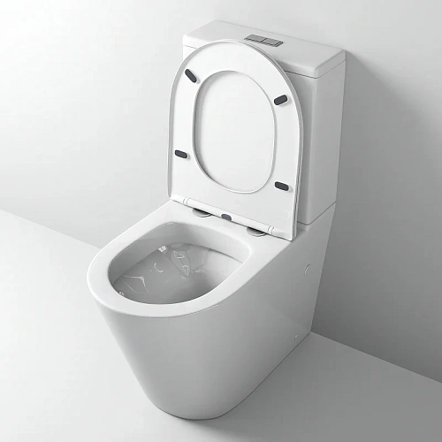 Унитаз напольный GROSSMAN GR-4458S 640x360x835 безободковый с тонкой крышкой Унитаз напольный GROSSMAN GR-4458S 640x360x835 безободковый с тонкой крышкой