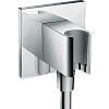 Шланговое подключение hansgrohe Fixfit Porter Square 26486000 с держателем для душа
