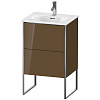Картинка анонса товара «тумба под раковину duravit xsquare xs452106161 напольная 51 см коричнево-оливковый глянцевый»