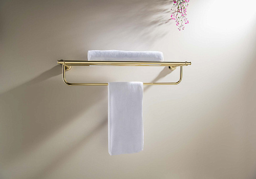 Полотенцедержатель Aquatek КЛАССИК AQ4515PG золото полированное Полотенцедержатель Aquatek КЛАССИК AQ4515PG золото полированное