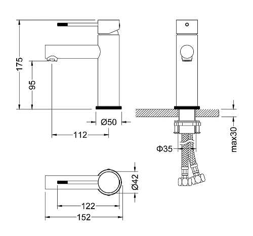 Смеситель для раковины Timo Saona 2361/19F розовое золото Смеситель для раковины Timo Saona 2361/19F розовое золото