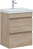 Тумба под раковину Aquanet Нота New 50 дуб светлый 00334196 подвесная