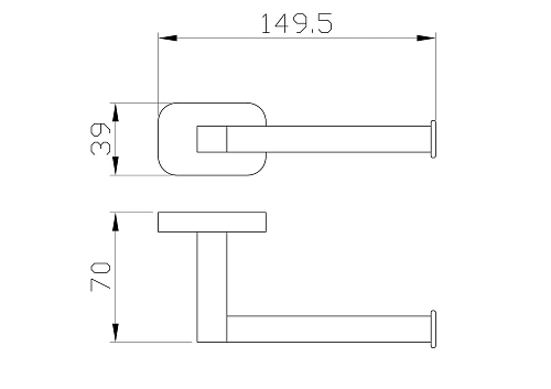 Держатель туалетной бумаги Wonzon & Woghand темный графит (WW-9316) Держатель туалетной бумаги Wonzon & Woghand темный графит (WW-9316)